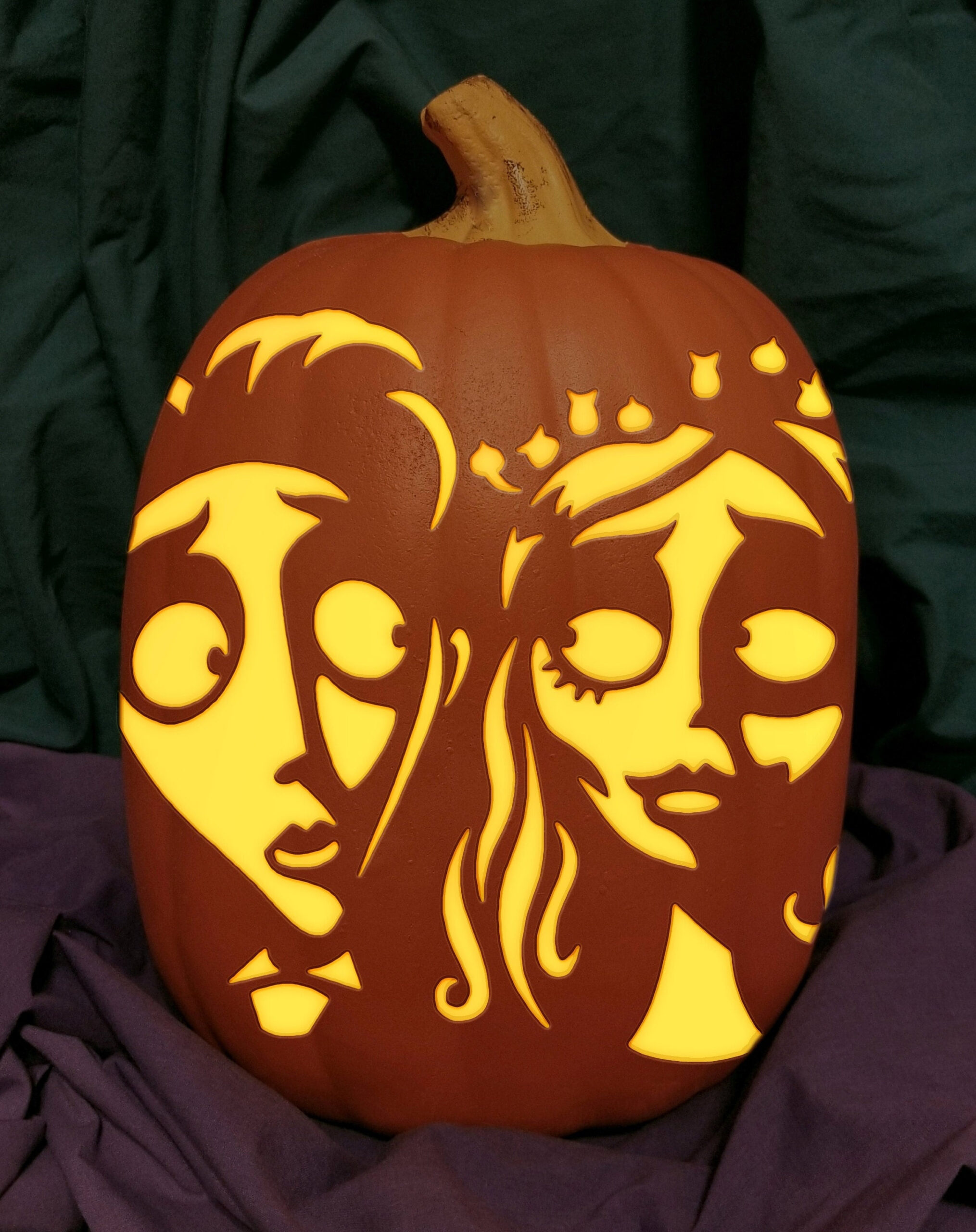 Corpse Bride Victor &amp;amp; Emily Carved Foam Permanent Pumpkin Tim regarding Free Printable Corpse Bride Pumpkin Stencil