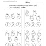 Counting Baby Chicks Worksheet - Free Printable, Digital, &amp; Pdf throughout FREE Printable Counting Activities For Kindergarten