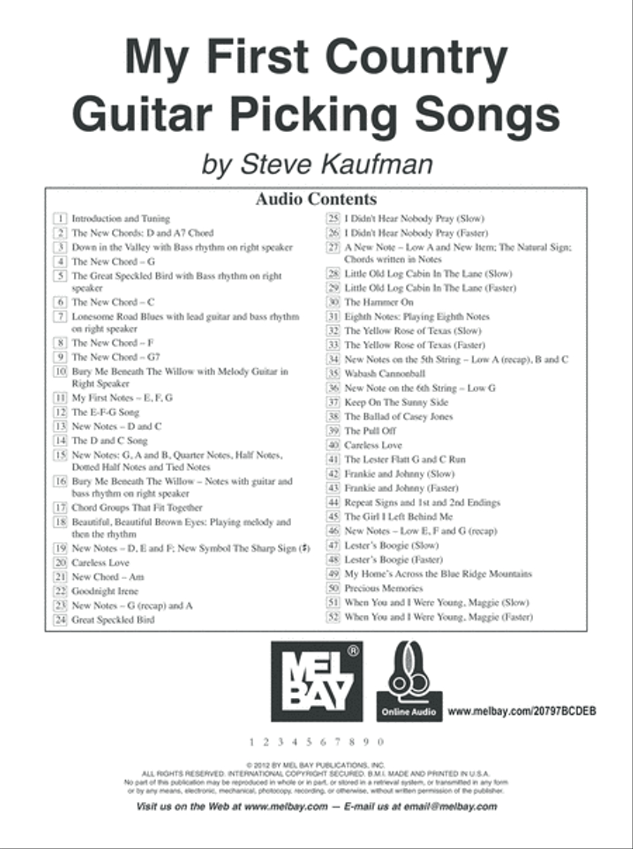 Country - Bluegrass - Free Sheet Music within FREE Printable Country Guitar Sheet Music