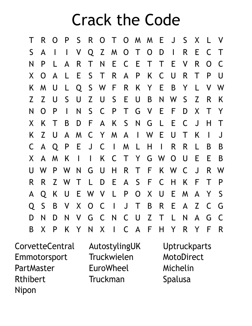 Crack The Code Word Search - Wordmint throughout Free Printable Codeword Puzzles Printable