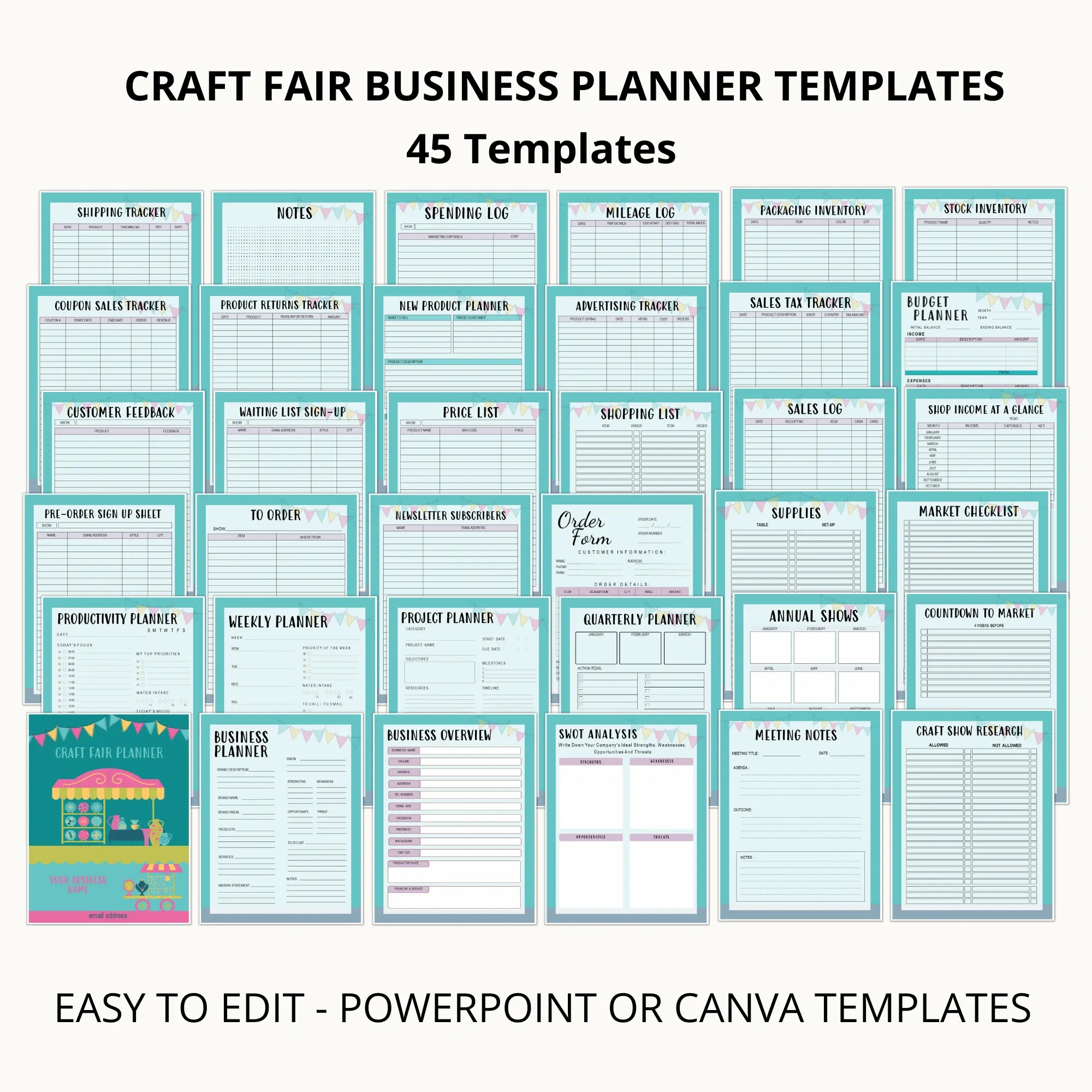 Craft Fair Business Planner - Createful Journals Your Creative in FREE Printable Craft Business Planner