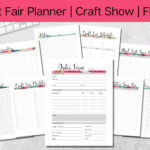 Craft Fair Planner, Craft Show Checklists, Printable inside Free Printable Craft Show Planner