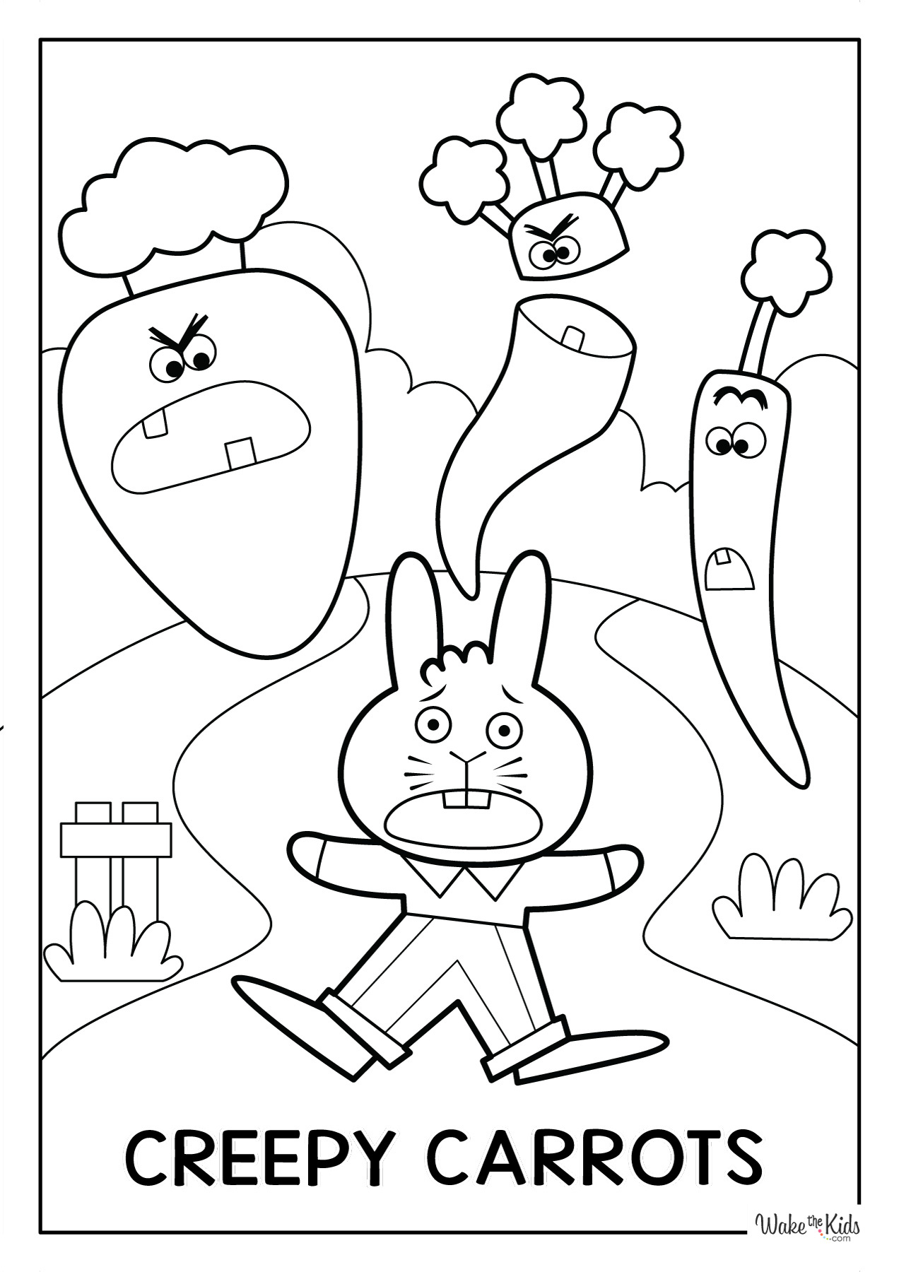 Creepy Carrots Coloring Pages (Free Printable Pdfs) | Wakethekids for Free Printable Creepy Carrots Printables