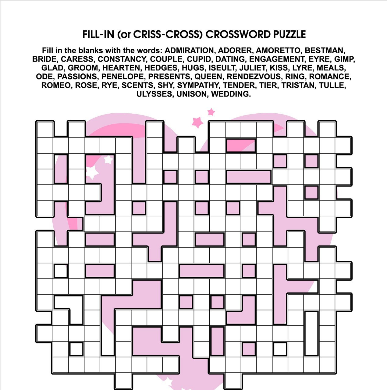 Criss-Cross Puzzle For Teenagers And Adults - Edublox Online Tutor in Free Printable Criss Cross Puzzles