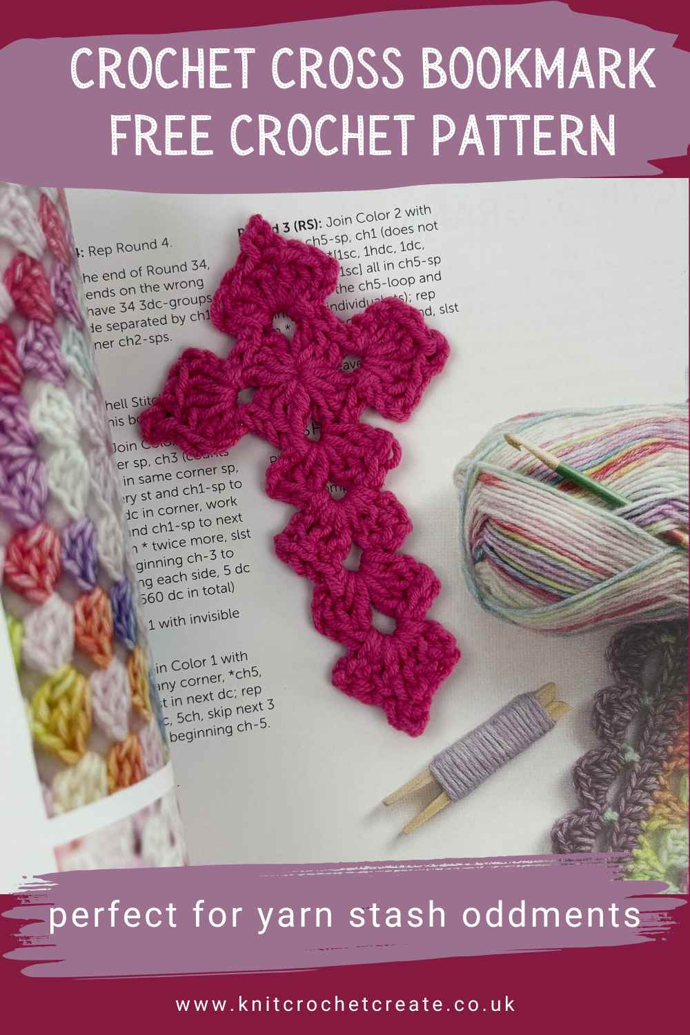 Crochet Cross Bookmark Free Pattern pertaining to Free Printable Crochet Cross Bookmark Patterns To Download