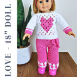 Crochet Doll Clothes - My Love 18" Doll Set - A Crocheted Simplicity throughout Free Printable Crochet Doll Clothes Patterns For 18 Inch Dolls