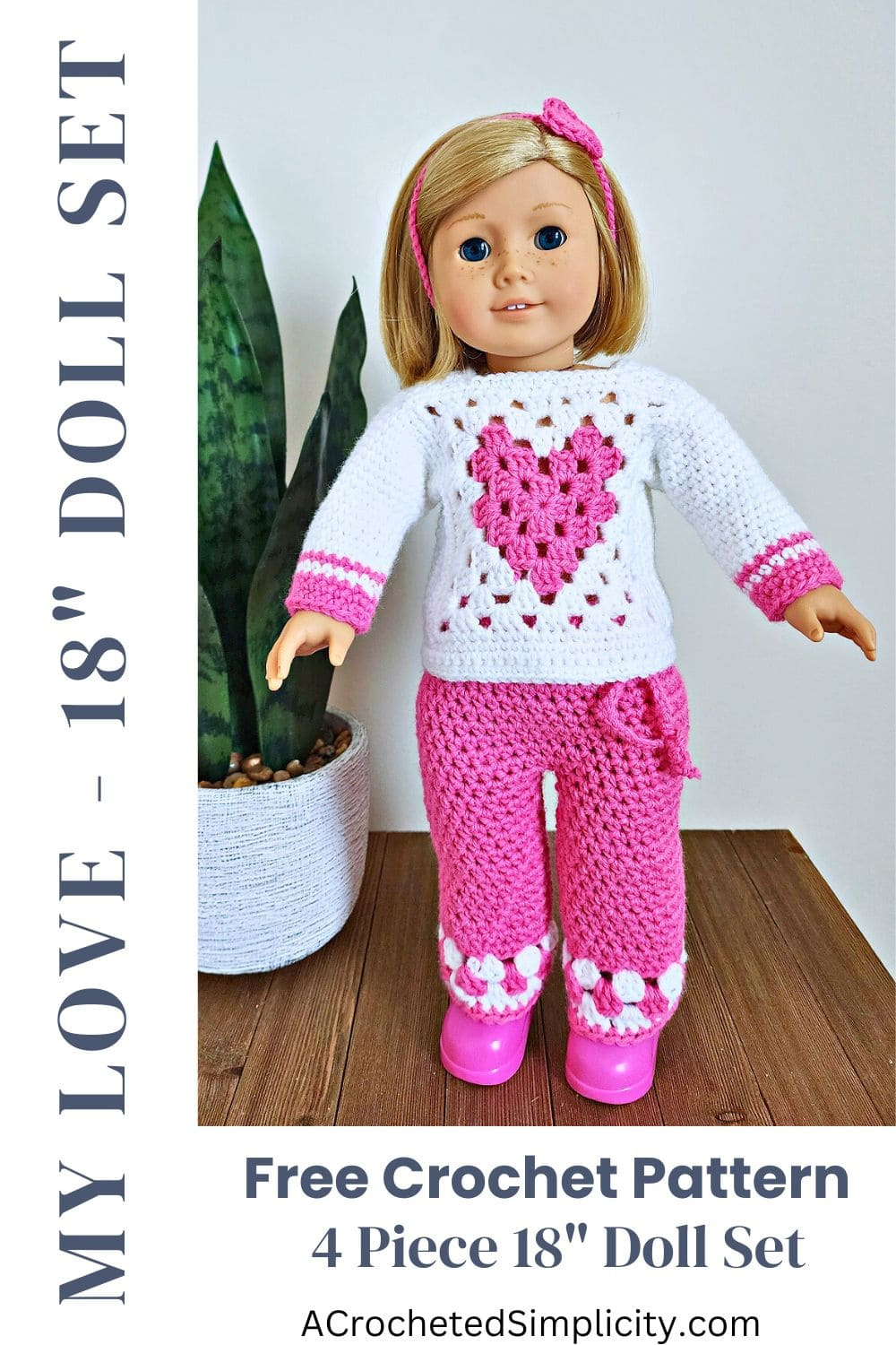 Crochet Doll Clothes - My Love 18&amp;quot; Doll Set - A Crocheted Simplicity throughout Free Printable Crochet Doll Clothes Patterns For 18 Inch Dolls