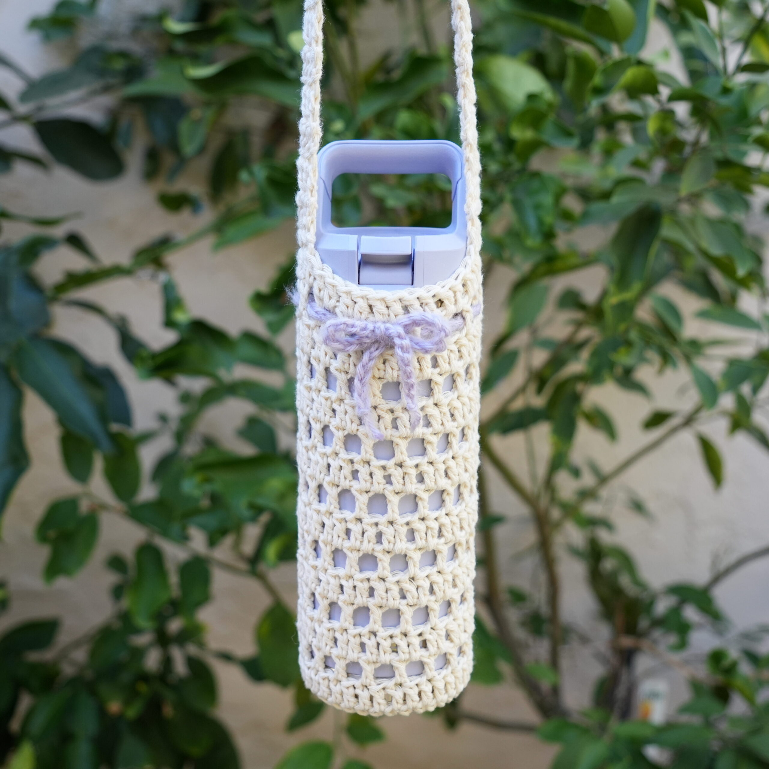 Crochet Water Bottle Holder | Free Pattern &amp;amp; Video Tutorial inside Free Printable Crochet Water Bottle Holder Pattern