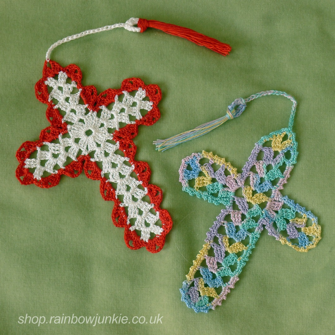 Cross Bookmark – Two Patterns – Rainbow Junkie with Free Printable Crochet Cross Bookmark Patterns To Download