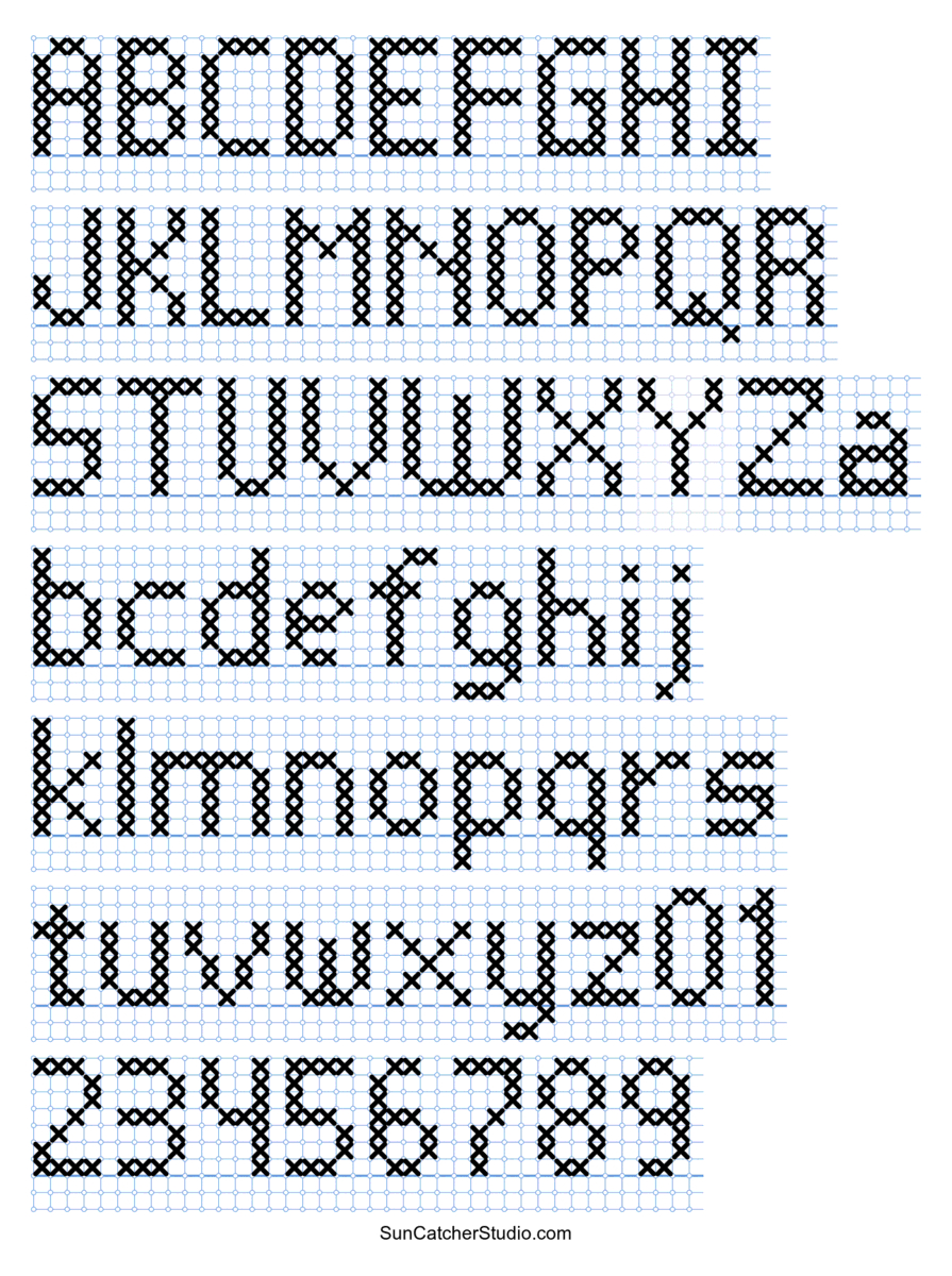 Cross Stitch Letters: Generator And Alphabet Font Patterns – Free regarding Free Printable Cross Stitch Letter Patterns