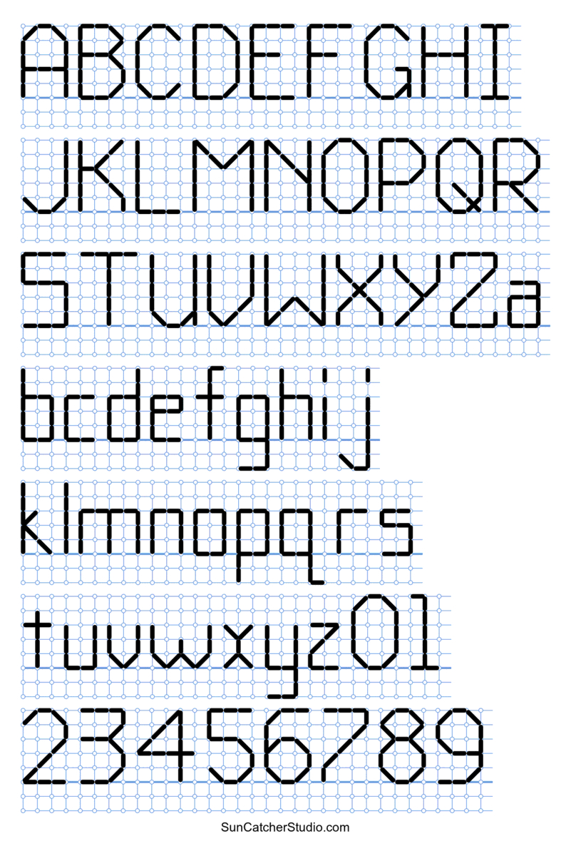 Cross Stitch Letters: Generator And Alphabet Font Patterns – Free with Free Printable Counted Cross Stitch Alphabets
