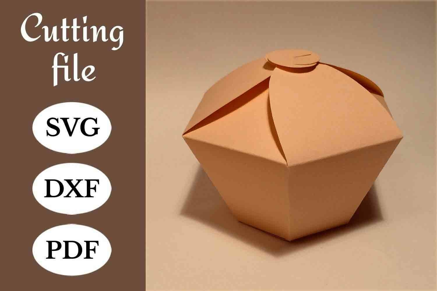 Cupcake Box Template, Cake Box, Printable Box Template, Svg in Free Printable Cake Box Templates
