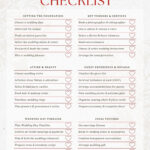 Customize 186+ Wedding Checklists Templates Online - Canva throughout FREE Printable Checklist For Wedding