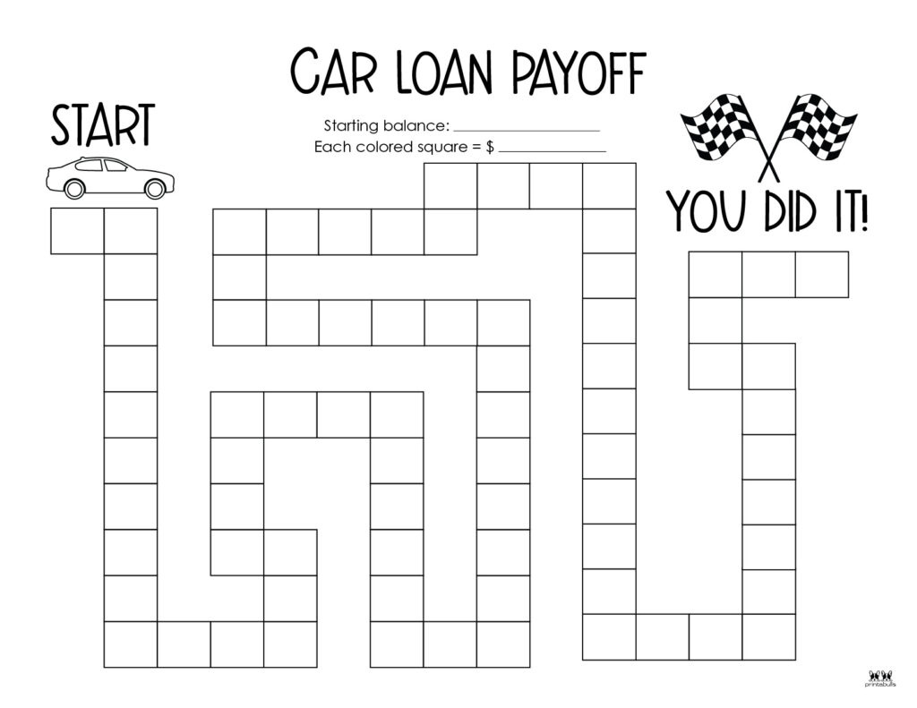 Debt Trackers &amp;amp; Debt Snowball Worksheets - 35 Pages | Printabulls inside Free Printable Car Payment Tracker