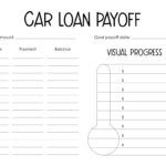 Debt Trackers &amp; Debt Snowball Worksheets - 35 Pages | Printabulls with FREE Printable Car Payment Tracker