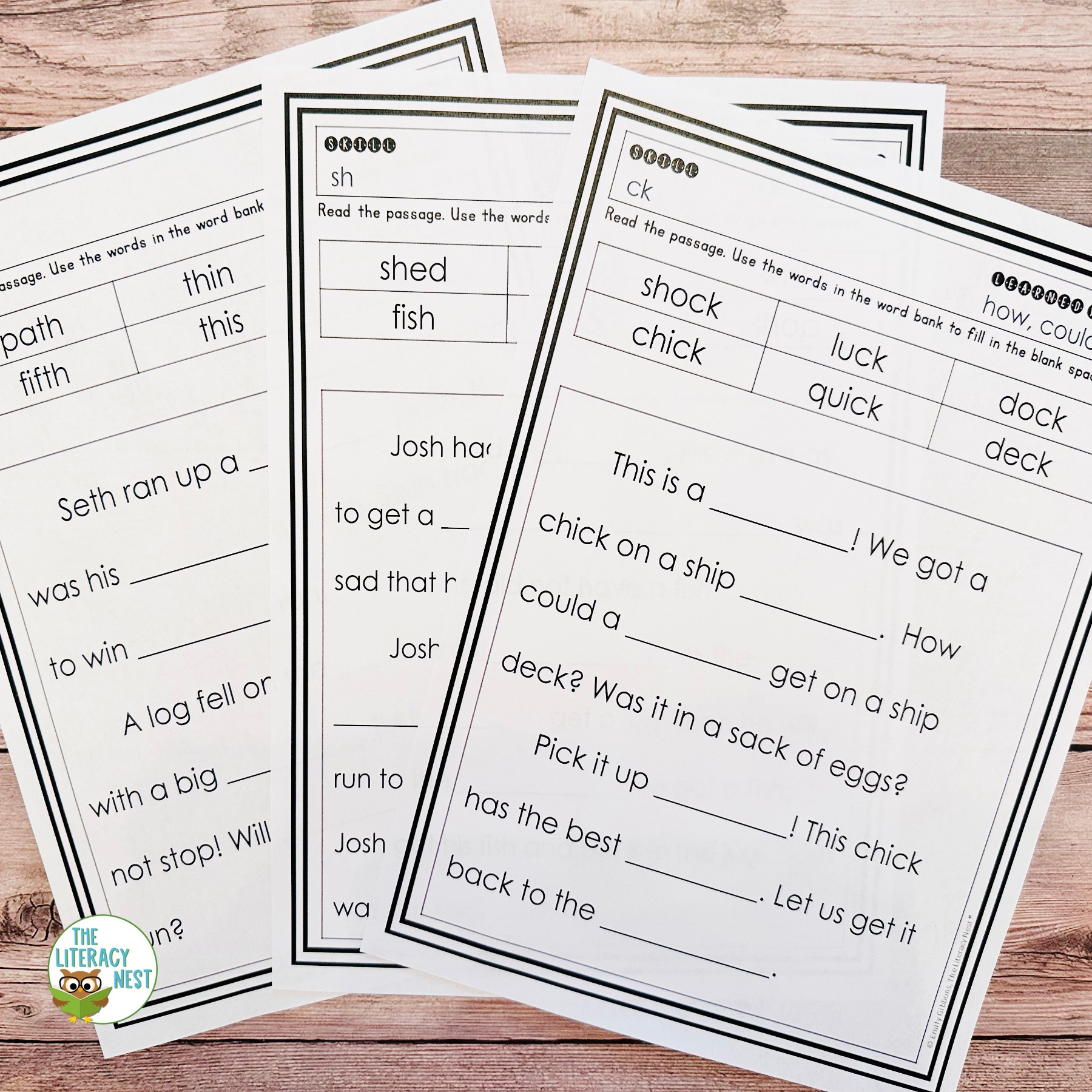 Decodable Cloze Reading Passages For Reading Comprehension intended for FREE Printable Cloze Reading Passages