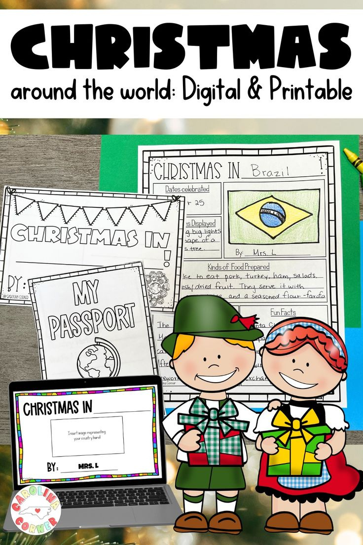 Digital &amp;amp; Printable Christmas Around The World Activities For 2Nd throughout Free Printable Christmas Around The World Worksheets
