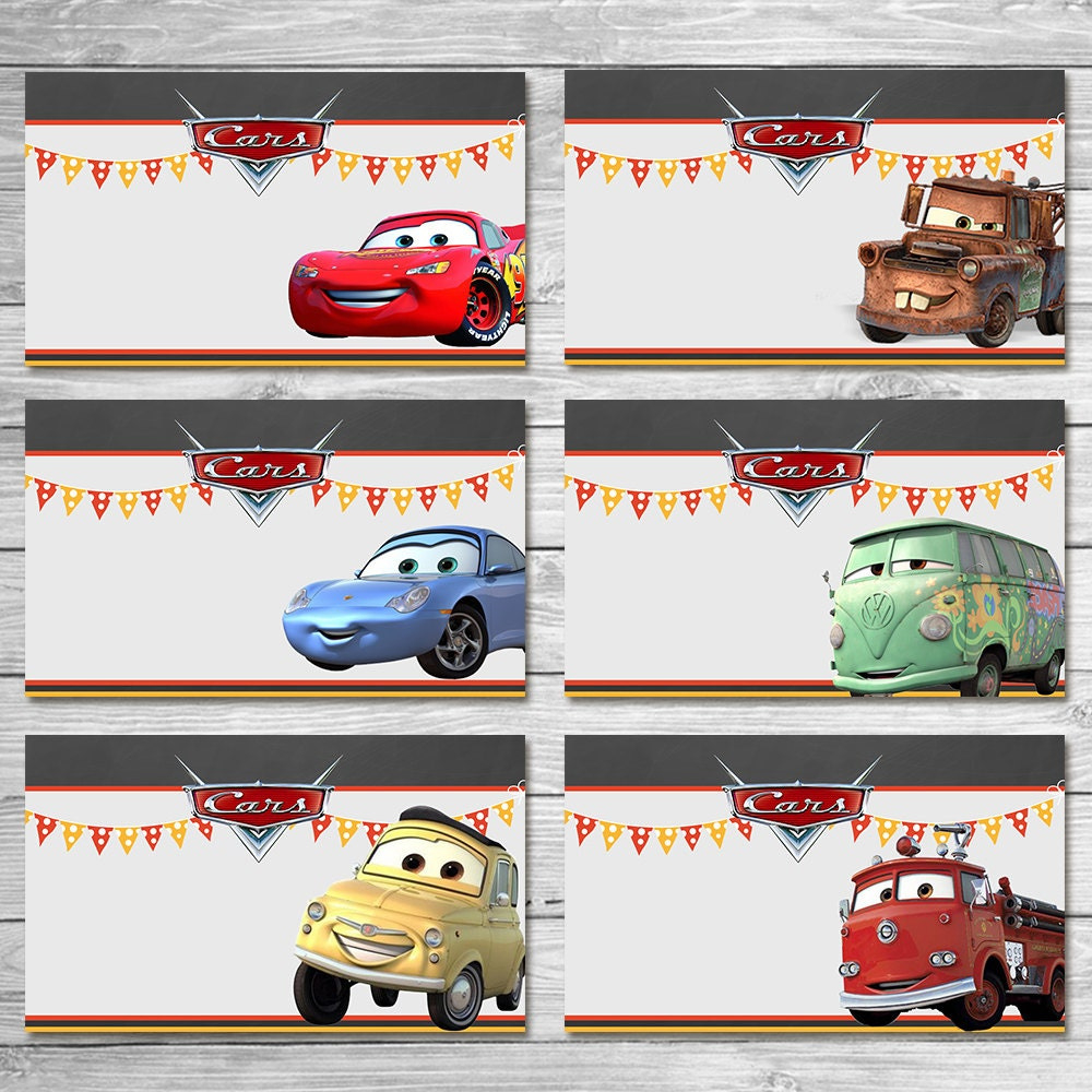 Disney Cars Food Tents Chalkboard - Cars Lebensmitteletiketten - Disney Cars Printables - Cars Gastgeschenk - Cars Happy Birthday - Cars Geburtstag pertaining to Free Printable Cars Food Labels