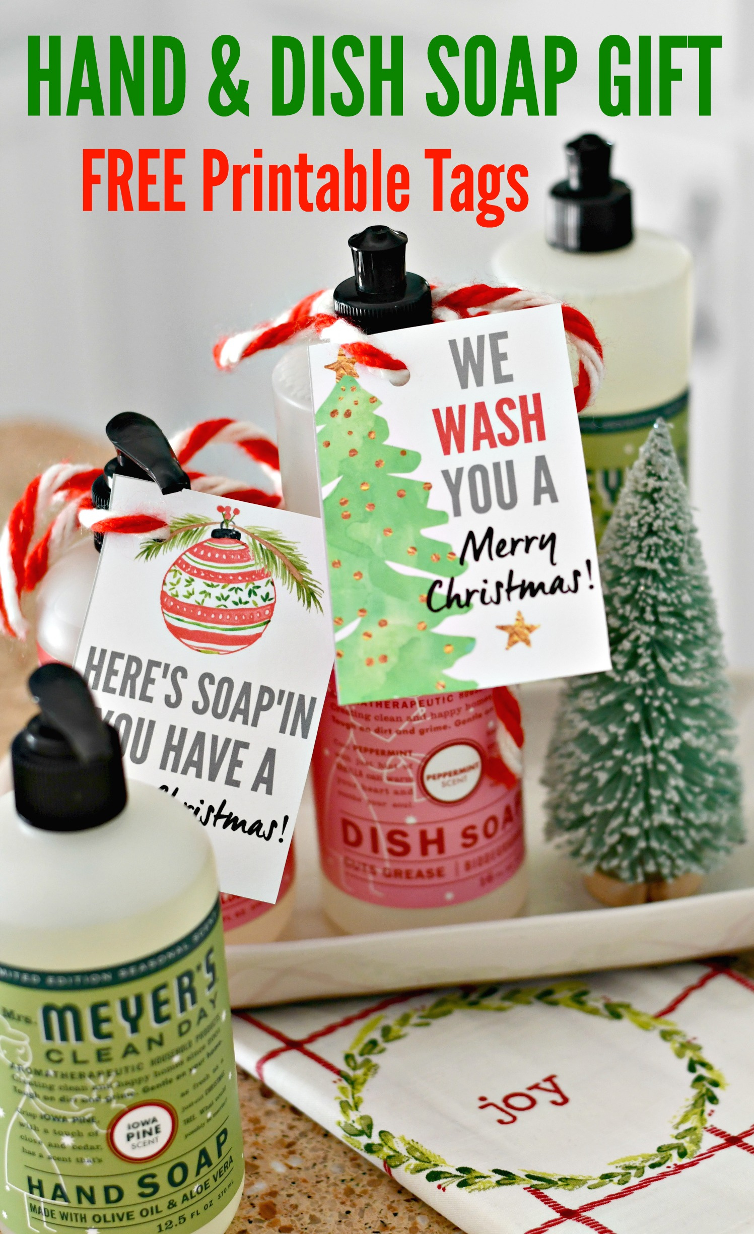 Diy Christmas Hostess Gifts | Soaps With Free Printable Gift Tags intended for FREE Printable Christmas Soap Tags