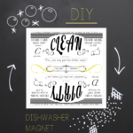Diy Clean &amp; Dirty Dishwasher Magnet With Free Printable Template intended for FREE Printable Clean Dirty Dishwasher Sign Printable