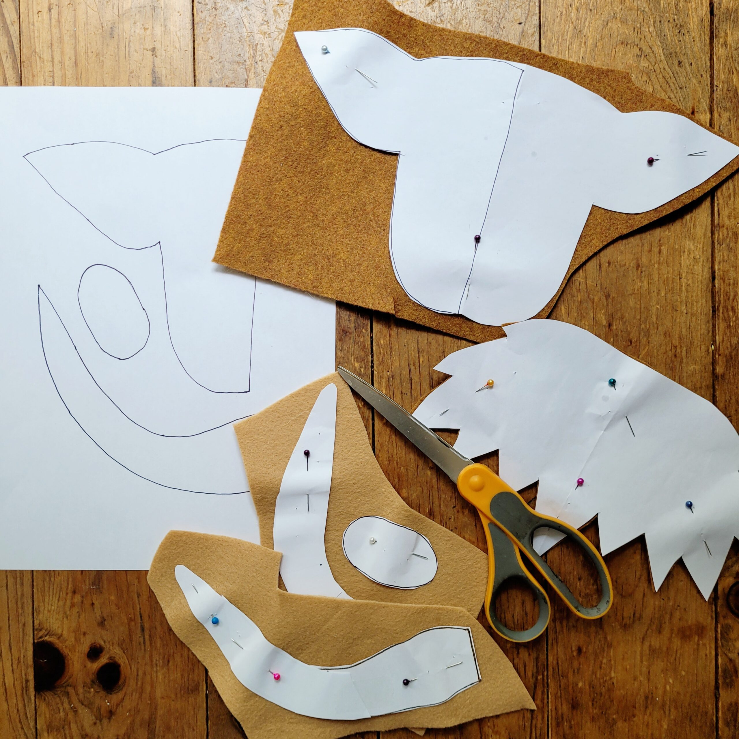 Diy No Sew Felt Highland Cow Banner - Kunin Felt within FREE Printable Cow Sewing Pattern