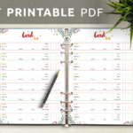 Download Printable Christmas Style - Card List Pdf pertaining to FREE Printable Christmas Card List Templates