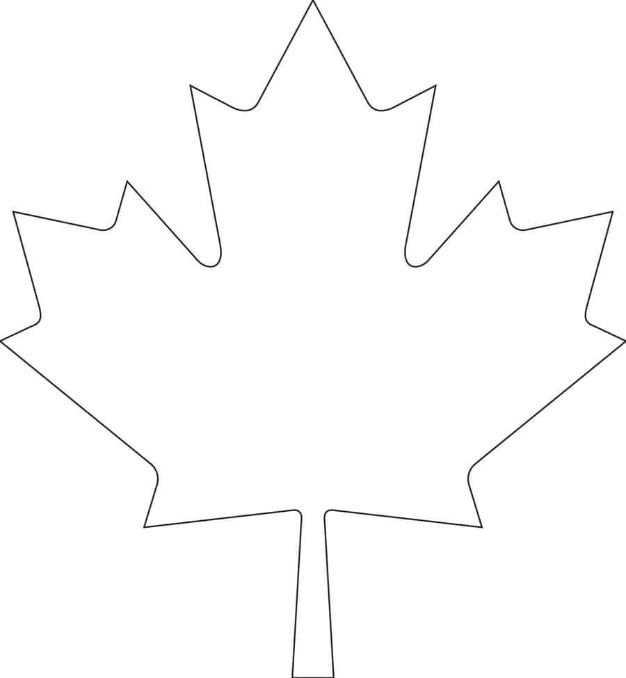 Downloadable Maple Leaf Template For Your Canada Day Crafts inside Free Printable Canadian Maple Leaf