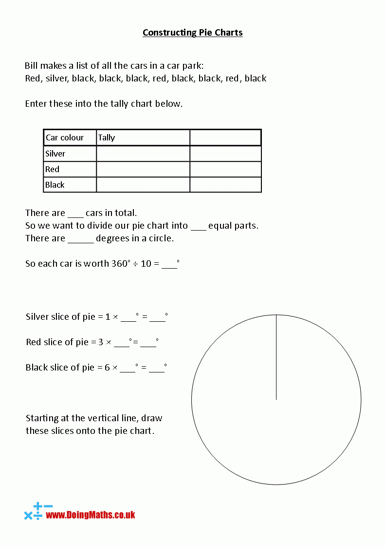 Drawing Pie Charts Worksheets regarding FREE Printable Circle Graph Worksheets