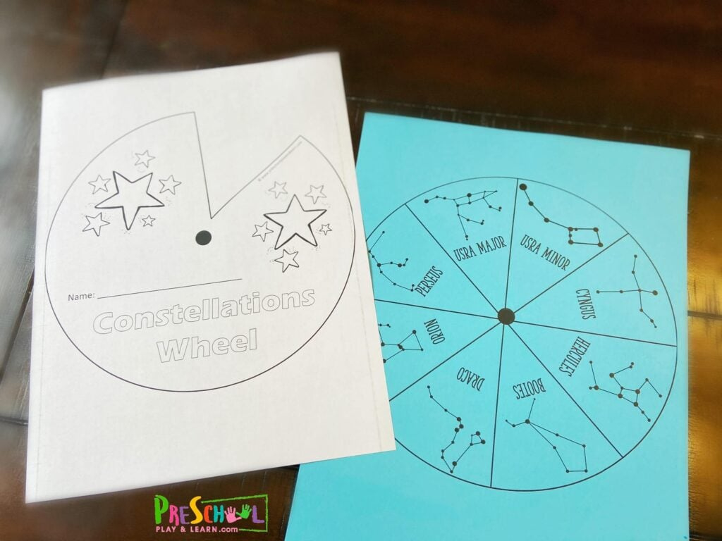 ⭐ Free Constellations For Kids Printable Wheel Pdf with FREE Printable Constellations Printable Worksheets