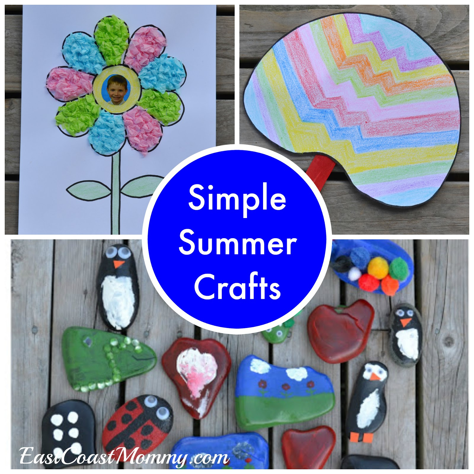 East Coast Mommy: Simple Summer Crafts {With Free Printable Templates} with regard to Free Printable Crafts For Summer