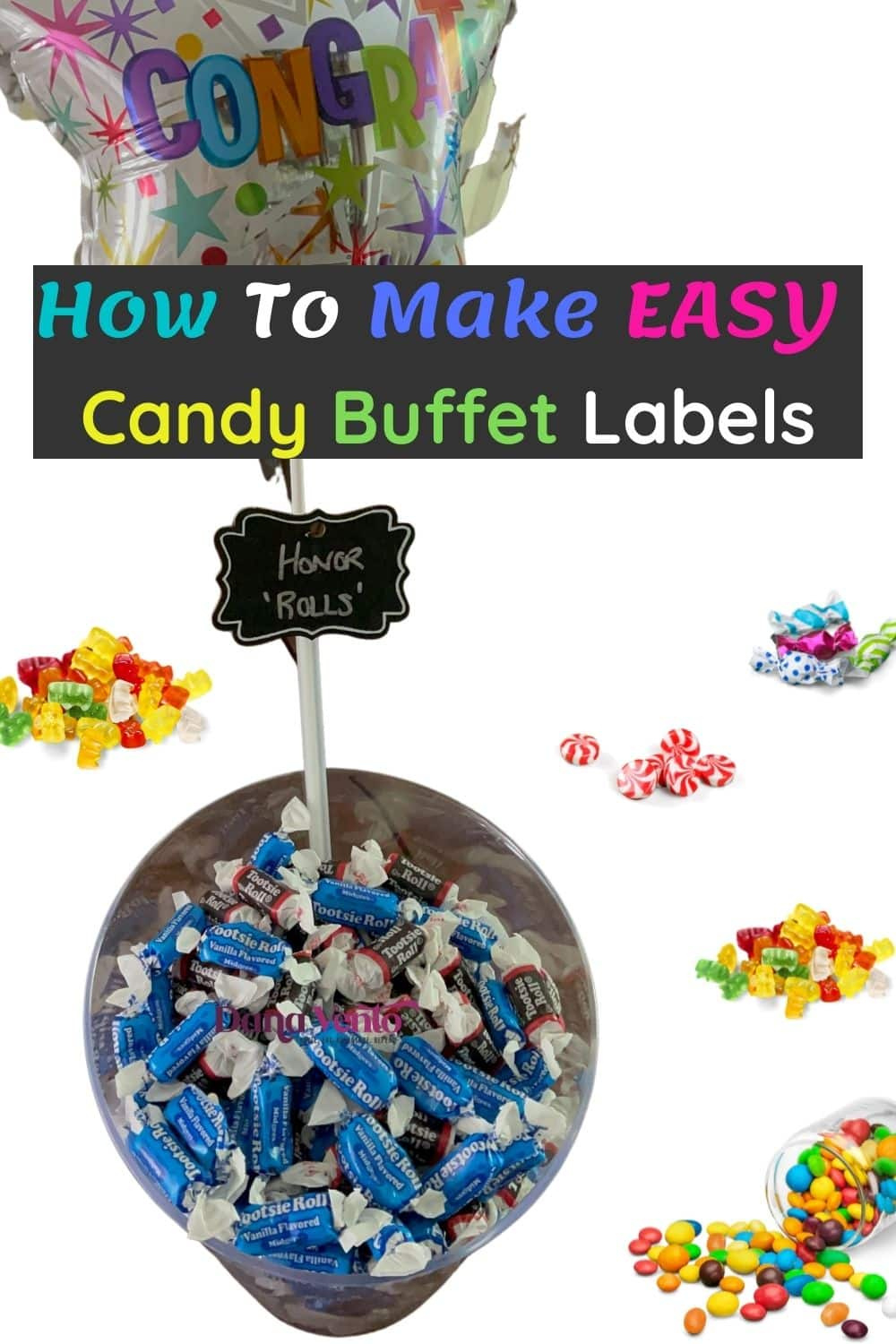 Easy Candy Buffet Labels (1 Free Candy Idea Label Printable) with regard to Free Printable Candy Buffet Tags