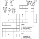Easy Family Crossword Puzzle - Tree Valley Academy regarding Free Printable Crossword Puzzles For Elementary Students