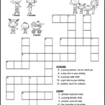 Easy Family Crossword Puzzle - Tree Valley Academy within Free Printable Crossword Puzzles For 2Nd Graders