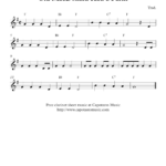 Easy Sheet Music For Beginners: Free Easy Clarinet Sheet Music in Free Printable Clarinet Sheet Music