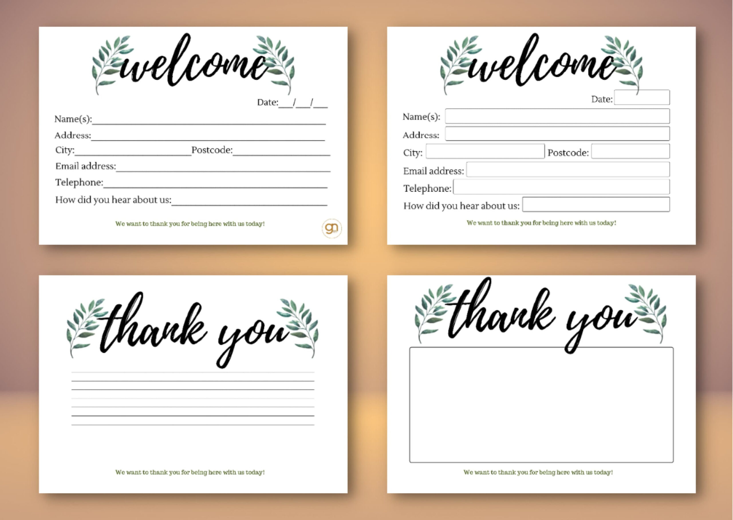 Editable Church Welcome Card- Printable Welcome Card For New pertaining to Free Printable Church Visitor Cards