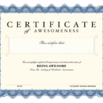 Editable, Printable, Certificates, Certificate Of Awesomeness with regard to Free Printable Certificate Of Awesomeness