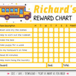 Editable School Bus Reward Chart, Behavior Chart, Daily Chore with regard to FREE Printable Bus Behavior Charts