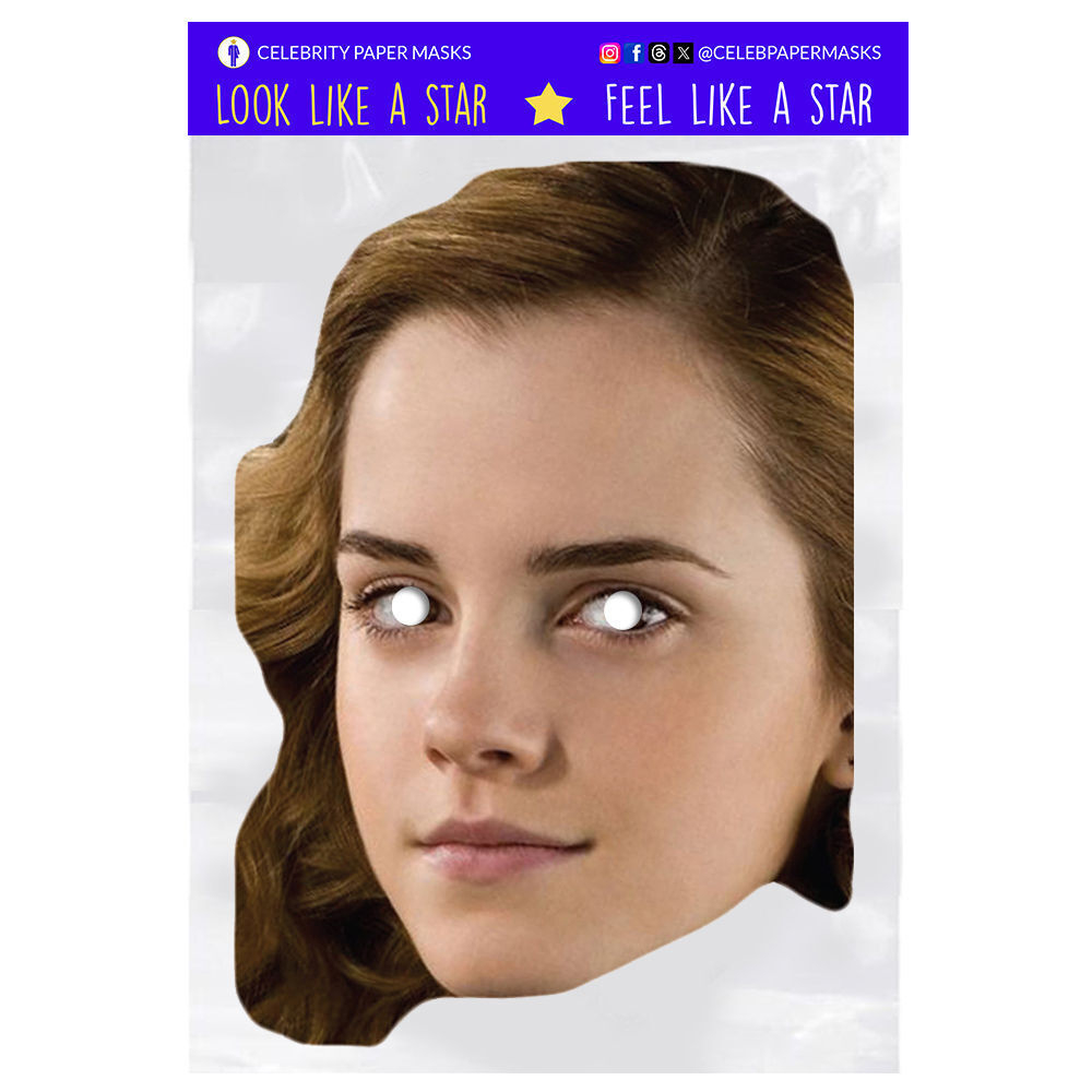 Emma Watson Mask Hermione Granger Celebrity Face Masks Actress pertaining to Free Printable Celebrity Face Masks