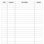 Expense Tracker Printable - 26 Cute &amp; Free Spending Logs regarding FREE Printable Business Expense Sheet
