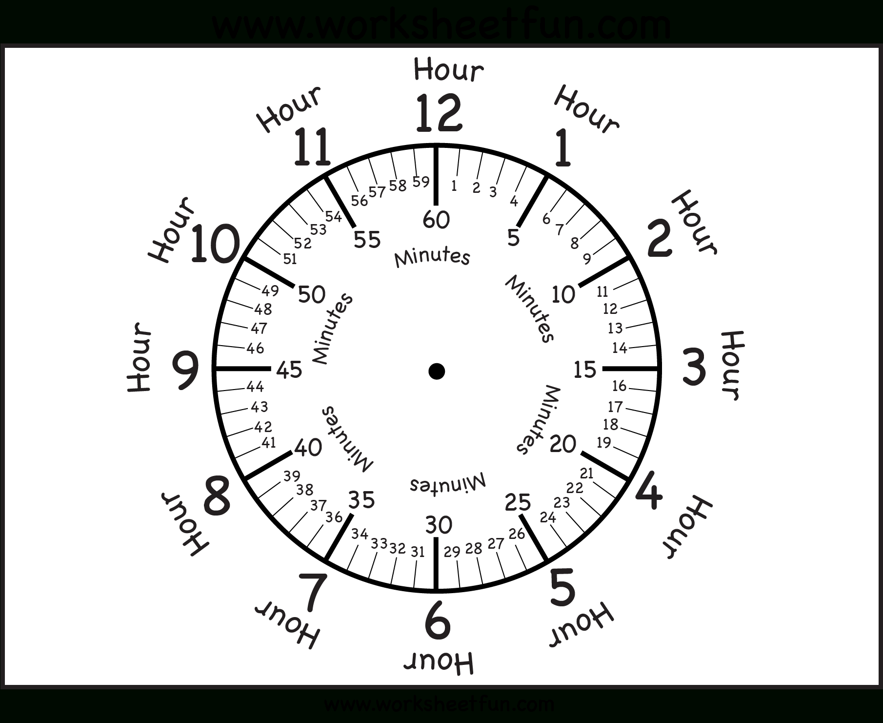 Face For Teaching Time Without Hands Free Printable Station Clock intended for FREE Printable Clock Face with Minutes