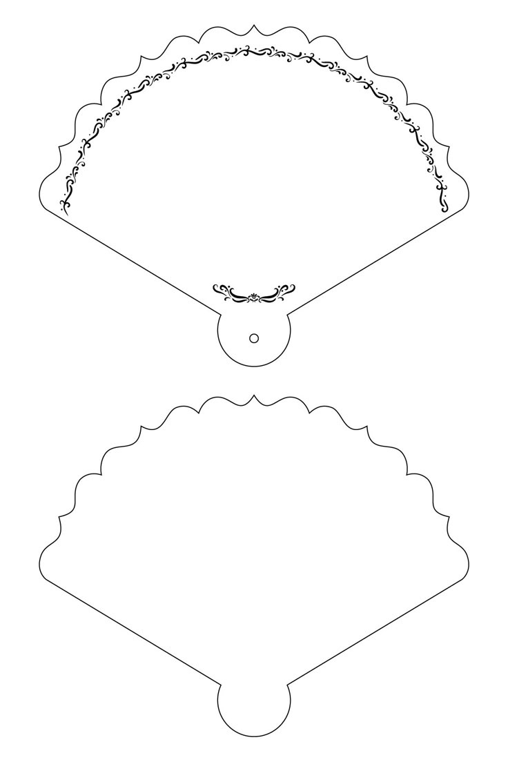Fan Template - 15 Free Pdf Printables | Printablee with regard to FREE Printable Church Fan Template