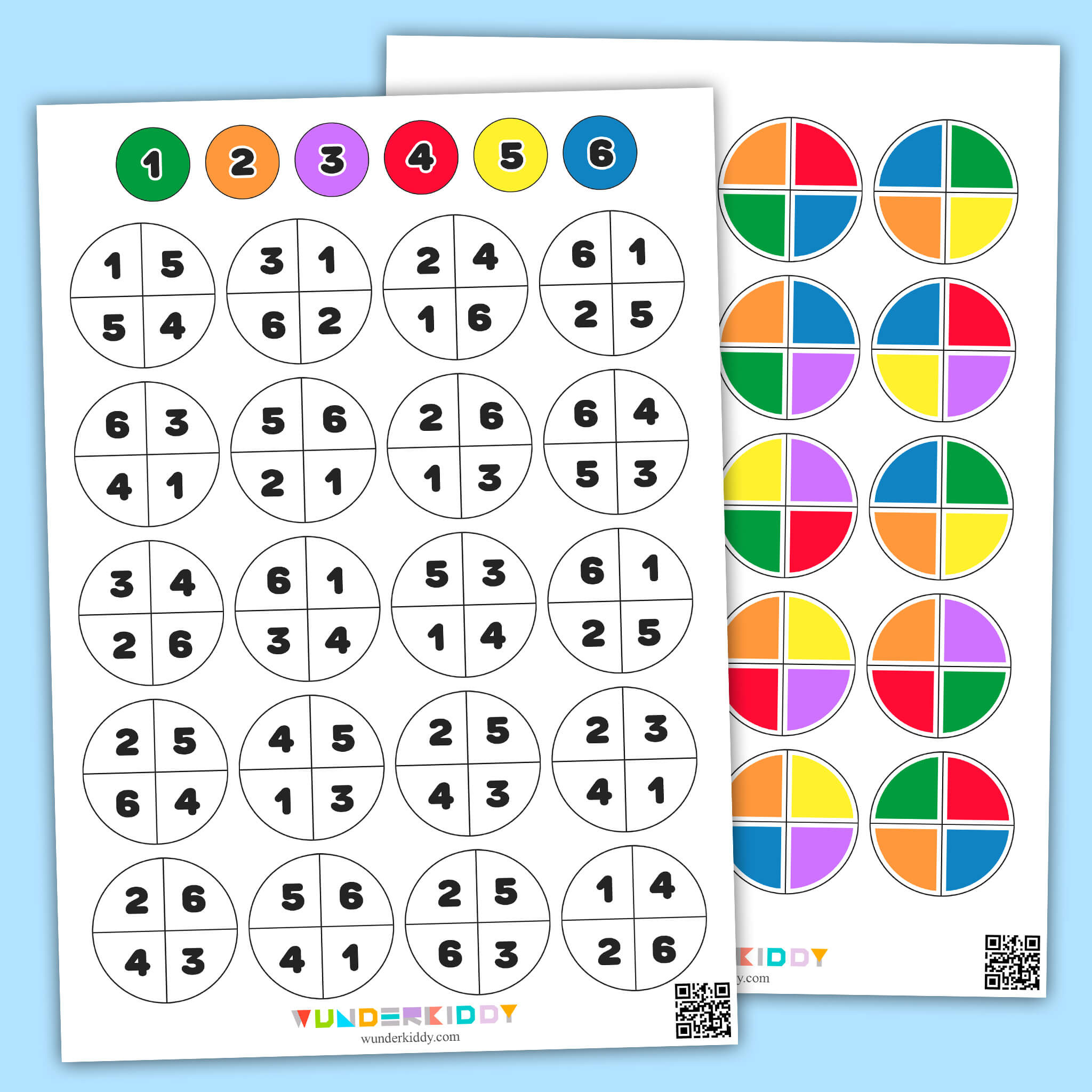 Farbkodierungs-Arbeitsblatt Zum Ausdrucken Für Vorschulkinder with Free Printable Coding Worksheets For Kindergarten