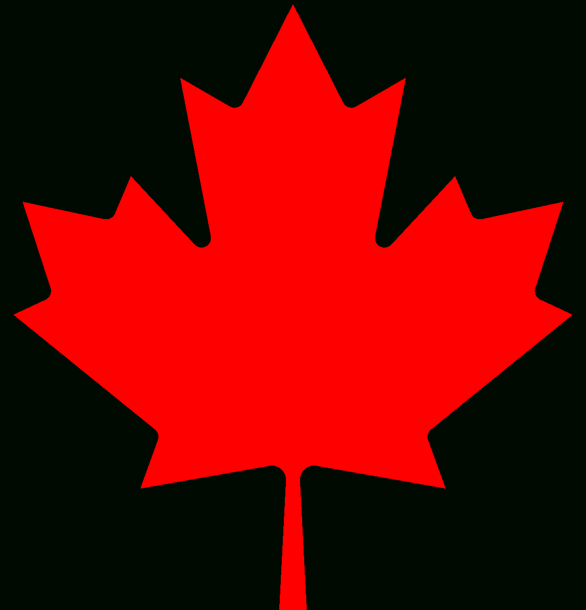 File:flag Of Canada (Leaf).Svg - Wikimedia Commons with regard to FREE Printable Canadian Maple Leaf