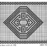 Filet Crochet Pattern Free Vintage Stained Glass Chair Back And for Free Printable Crochet Chair Back Patterns