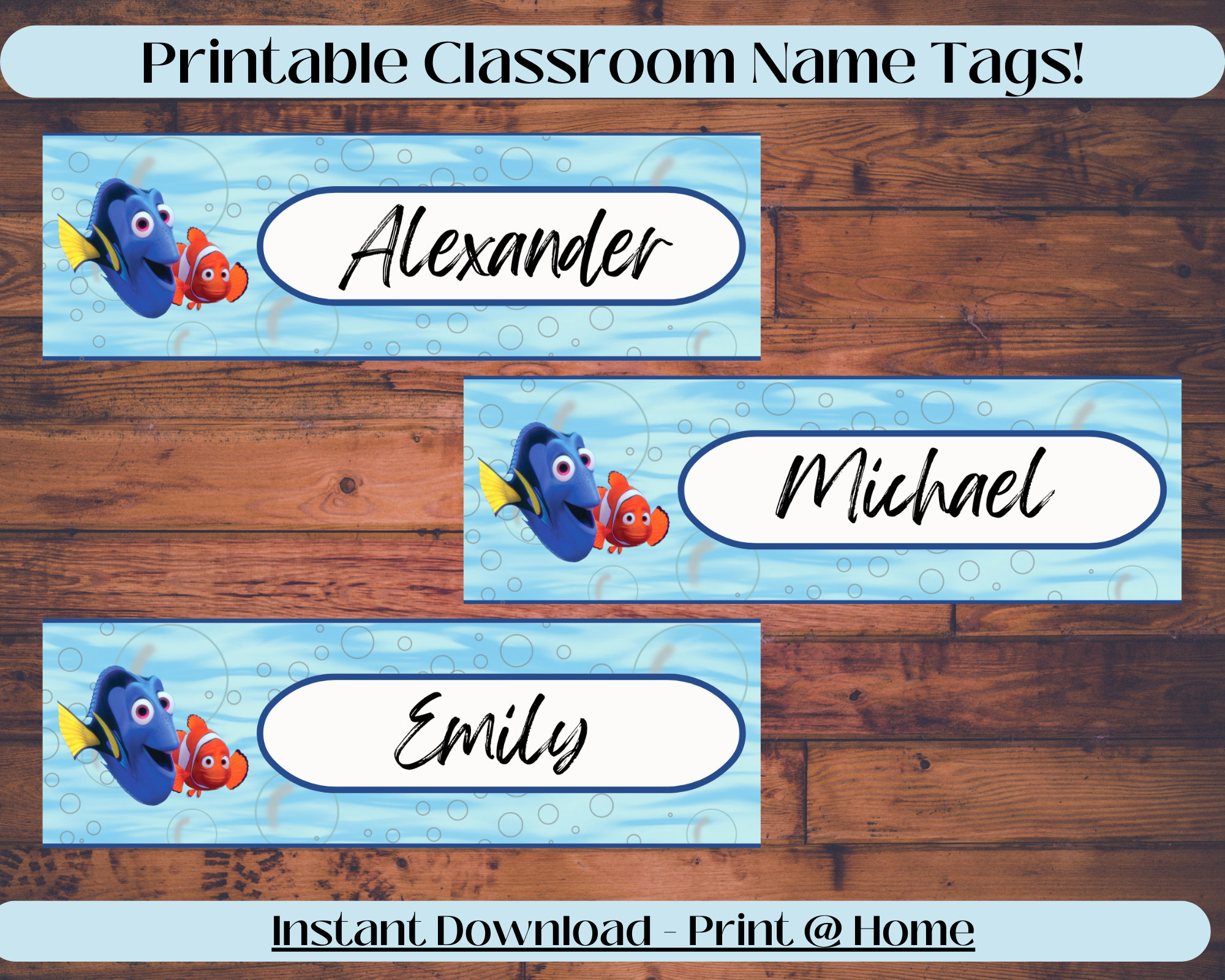 Finding Nemo Classroom Theme - Etsy for Free Printable Classroom Decoration Finding Nemo Classroom Theme