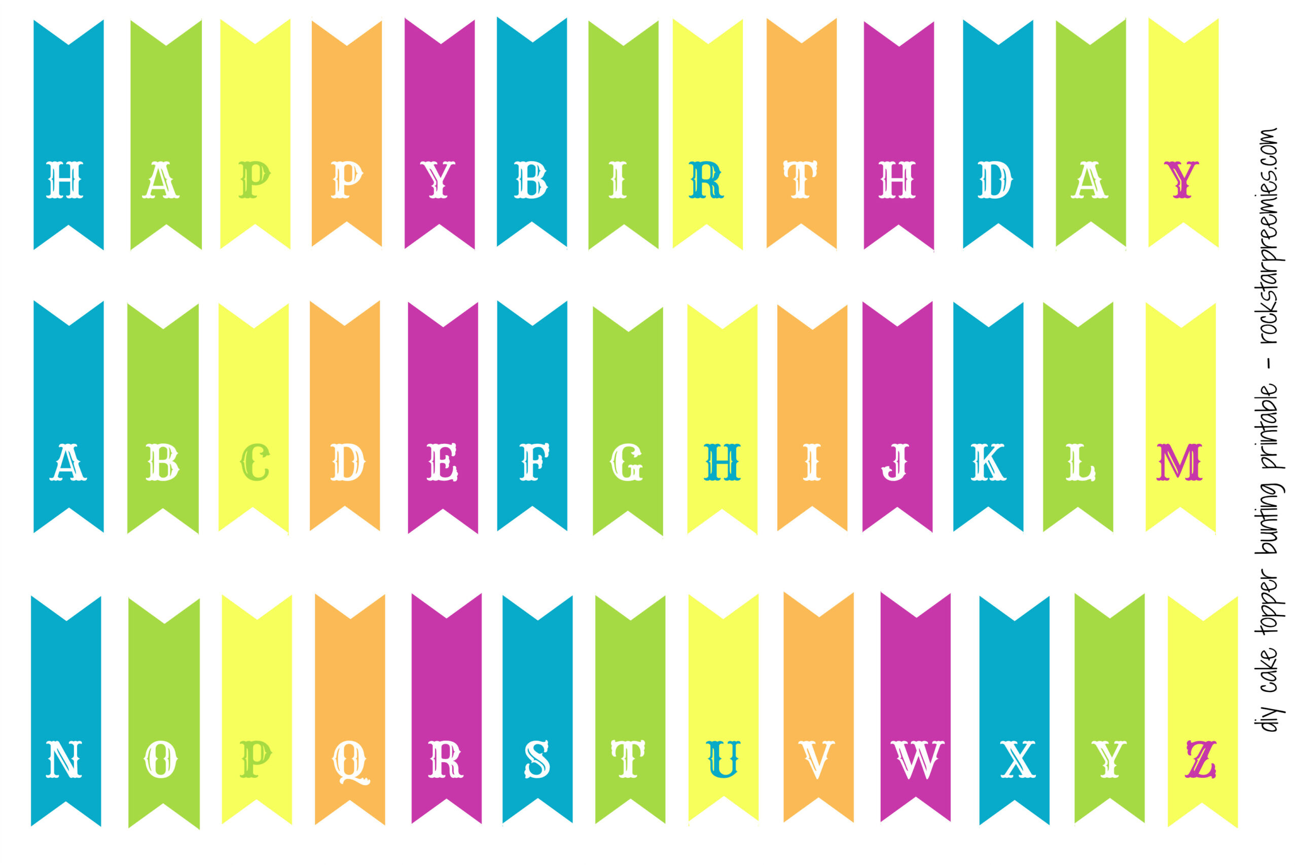 First Birthday For Two! (And A Free Diy Bunting Printable regarding Free Printable Cake Bunting Template