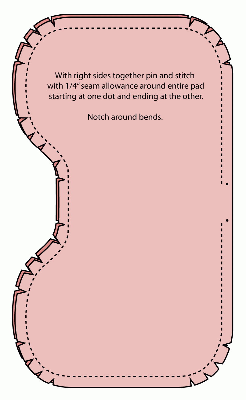 Floating On Cloud9: Tutorial | Contoured Burp Cloths regarding FREE Printable Burp Cloth Pattern