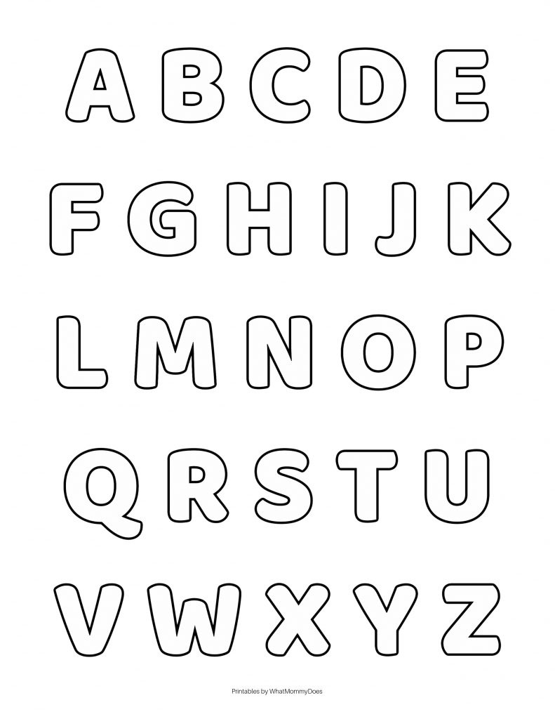 Free Alphabet Printables – Letters, Worksheets, Stencils &amp;amp; Abc with regard to FREE Printable Capital Letter Templates
