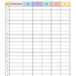 Free And Customizable Attendance Templates pertaining to Free Printable Class Attendance Sheet