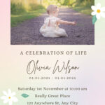 Free And Customizable Celebration Of Life Templates | Canva with regard to FREE Printable Celebration of Life Templates